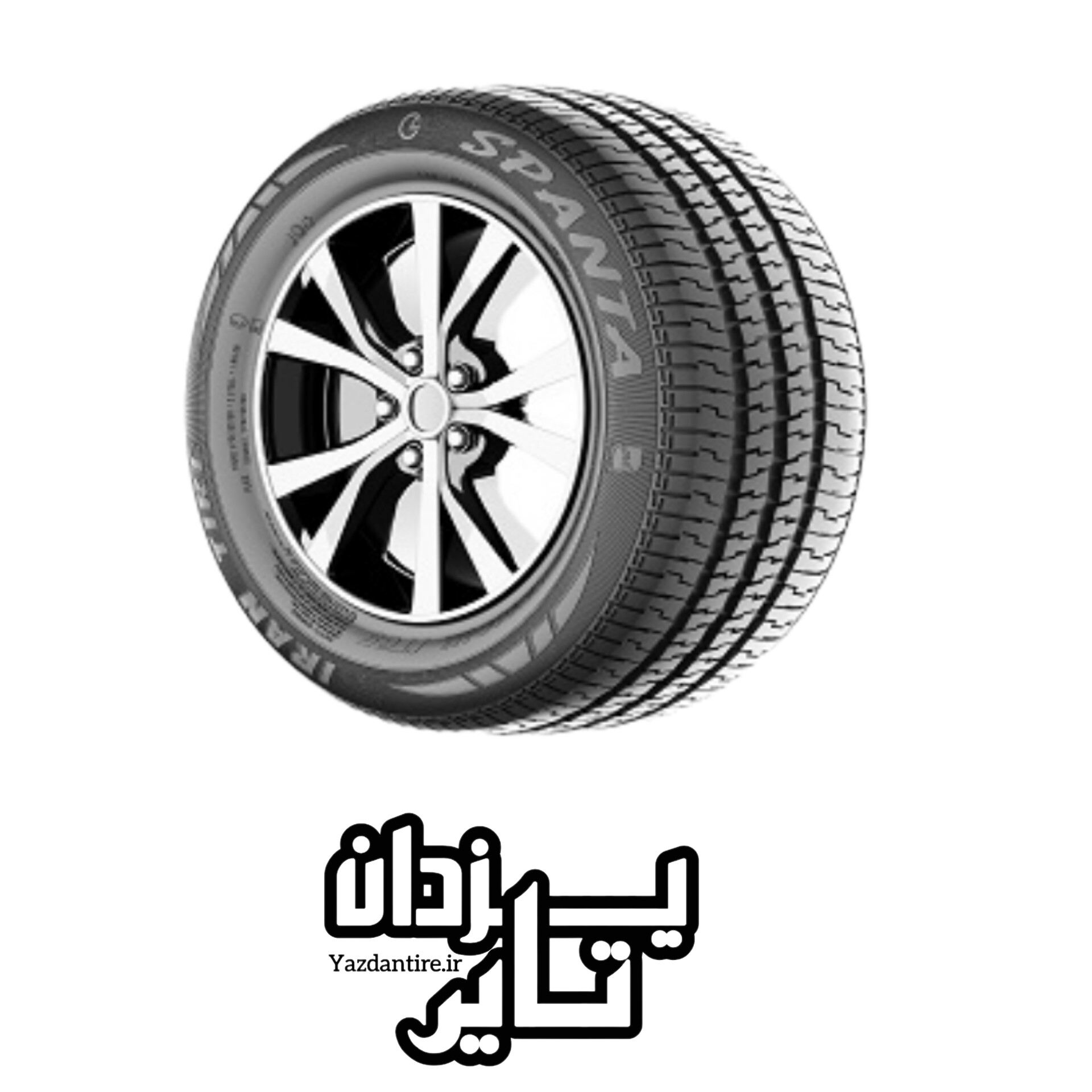لاستیک 195R14 ایران تایر اسپانتا وانت 8لا (یک حلقه)